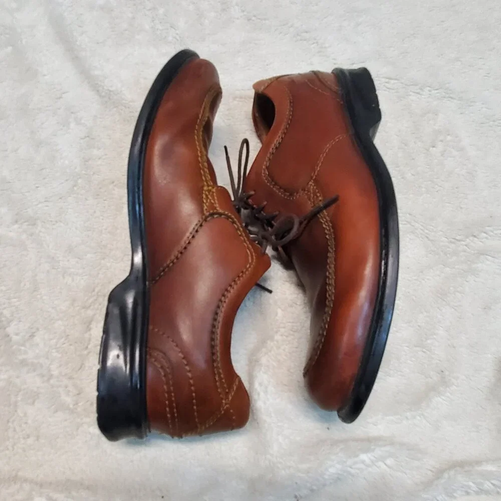 Clarks Tan Brown Leather Dress‎ Shoe Men 10.5 Classic Work Capsule Old MOney